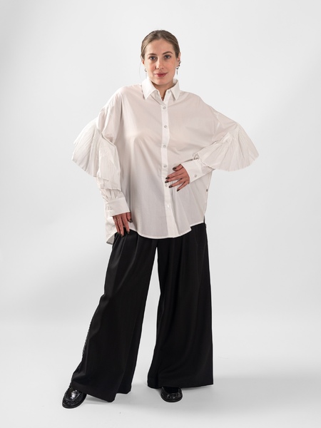 Рубашка женская TUFFONI 8427063 БЕЛЫЙ OVERSIZE